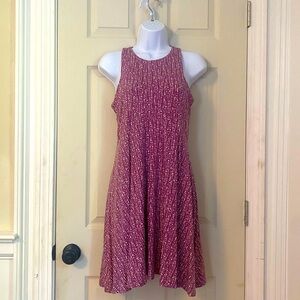 Athleta Santorini Thera Printed Dress - free new silk scarf included